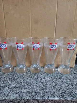 Conjunto 5 Copos Cerveja Kronenbourg 1664