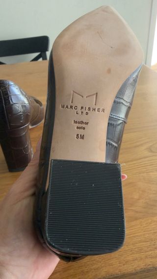 Tacones Marc Fisher Cocodrilo Marrón