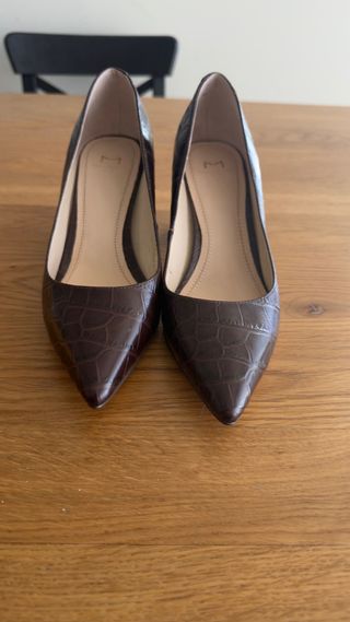 Tacones Marc Fisher Cocodrilo Marrón