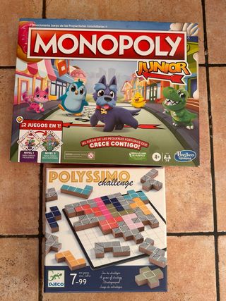 Pack 2 Juegos Monopoly Junior y Polyssimo