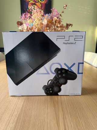 Caja PlayStation 2 Slim charcoal PS2 Sony