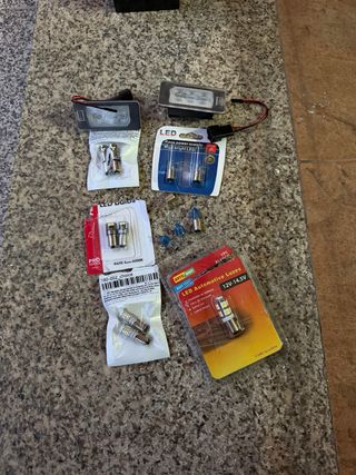 Conjunto Lâmpadas + led de matricula