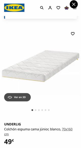 2 Camas Infantiles IKEA Kritter + Colchón