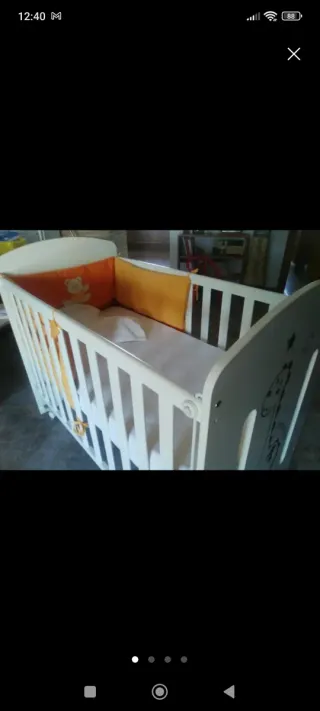 Lote bebé: cuna, silleta y capazo