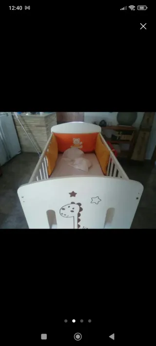 Lote bebé: cuna, silleta y capazo