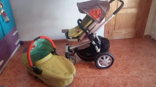 Lote bebé: cuna, silleta y capazo