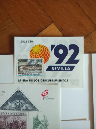 Sellos Exposición Mundial Filatelia Granada 92