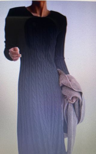Vestido de punto negro sin estrenar