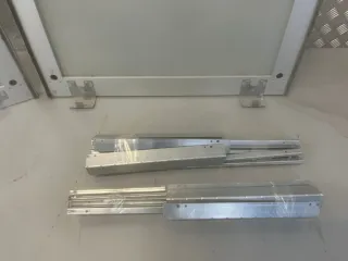 2 Puertas de Armario Ikea Cristal y Metal