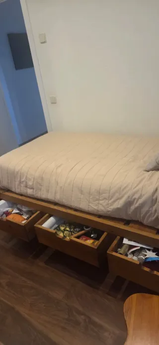 Dormitorio madera maciza pino artesanal