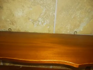 Estantería de madera con 5 baldas y 2 cajones
