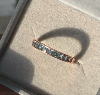 Anillo Plata Zafiro Australiano Azul