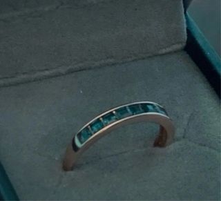 Anillo Plata Zafiro Australiano Azul