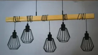 Lámpara de techo Tabodi con 5 puntos de luz