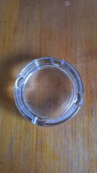 Cenicero de cristal redondo