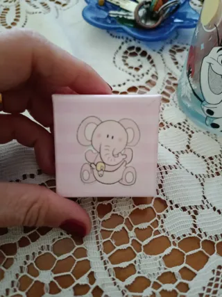 Pendientes plata nube bebé