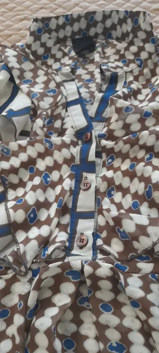 Blusa Coconuda fantasia geometrica XL