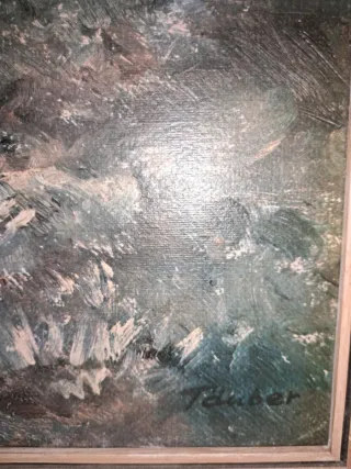 Pintura de artista austro-alemán años 70