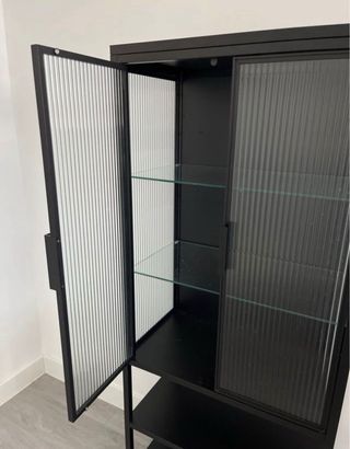 Vitrina Ikea Negra Cristal