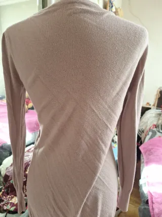 Chaqueta rosa de punto