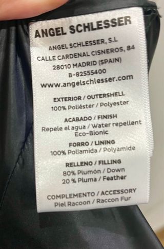 Plumífero Angel Schlesser Negro