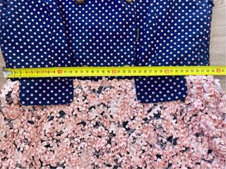 Vestido fiesta azul/rosa