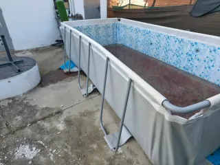 Piscina 4x2m con depuradora y escalera
