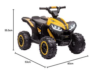 Quad infantil amarillo y negro