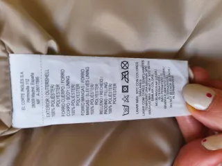 Abrigo plumón verde oliva