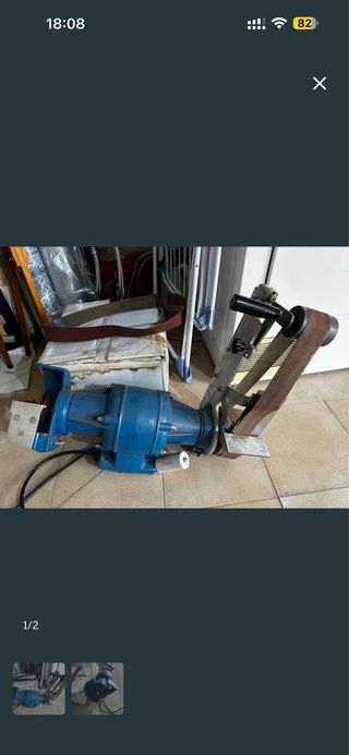 Lijadora de banda azul