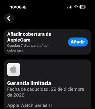 Apple Watch Series 11 42mm Negro