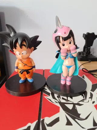 Figuras Goku y Chi-Chi Niños