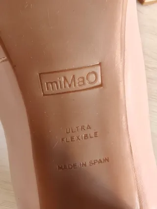 Zapatos tacón Mimao nude - Talla 40