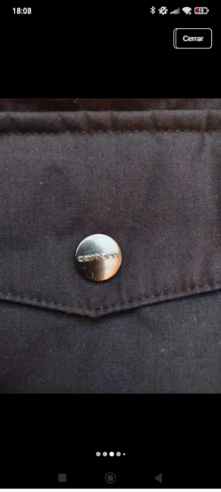 Parka Carhartt Negra Mujer Talla S