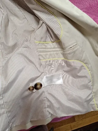 Traje de chaqueta beige