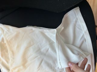 Top blanco sin tirantes