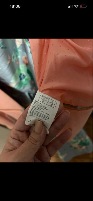 Vestido Pimkie evento rosa y multicolor