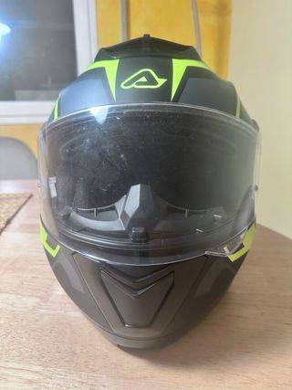Casco Moto Acerbis Negro y Amarillo