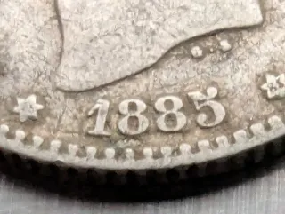 Alfonso XII 1 peseta 1885*85 plata