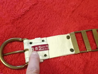 Cintura Nani bianca con strass multicolor