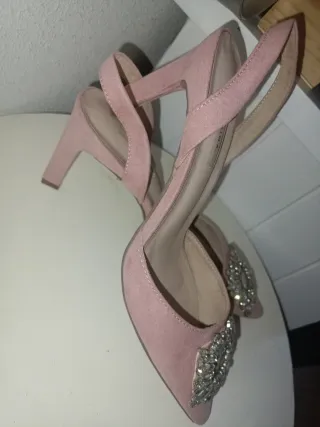Zapatos fiesta CORINA rosa/plata Talla 40