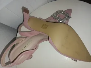 Zapatos fiesta CORINA rosa/plata Talla 40
