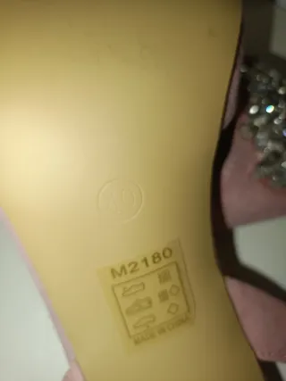 Zapatos fiesta CORINA rosa/plata Talla 40