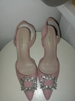 Zapatos fiesta CORINA rosa/plata Talla 40