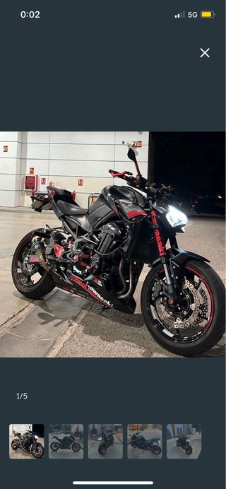 Kawasaki Z900 A2 2020 Negra y Roja