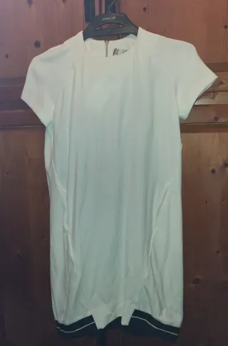 Vestido Zara Blanco Talla S Nuevo con Etiqueta