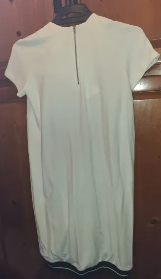 Vestido Zara Blanco Talla S Nuevo con Etiqueta