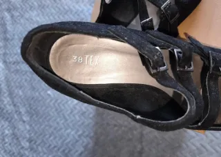 Zapatos JessyRoss Ante Negro Talla 38