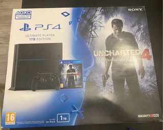 PS4 1TB + Mando + Uncharted 4 + Caja + Cables