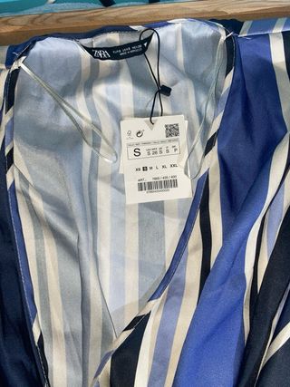 Mono Zara Talla S Rayas Azules